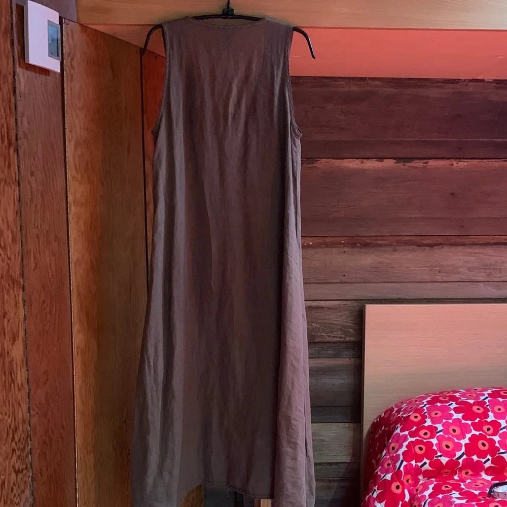 Cynthia Ashby Sleeveless Linen Dress - Picture 2 of 7